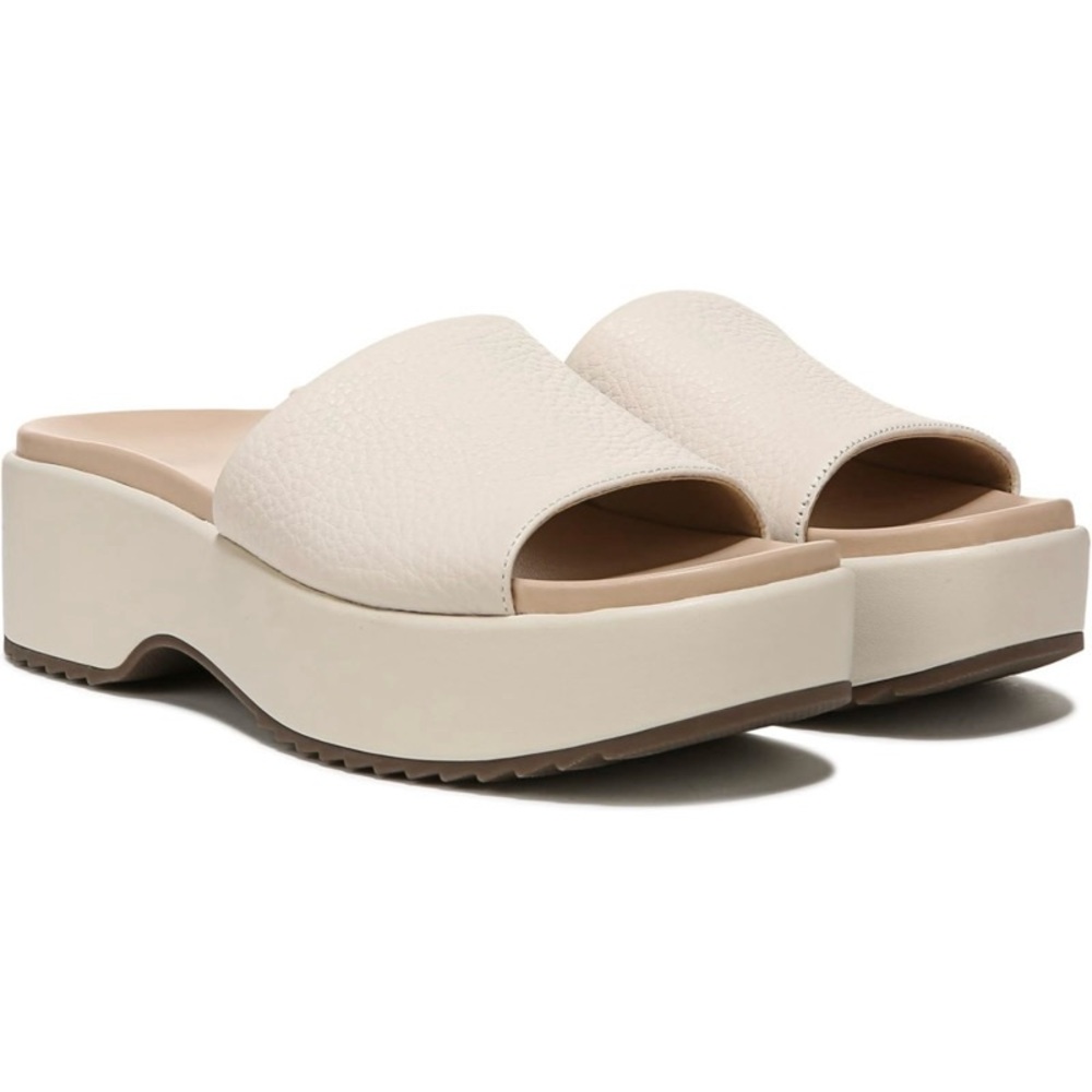 Trista Platform Slide Sandal - Cream